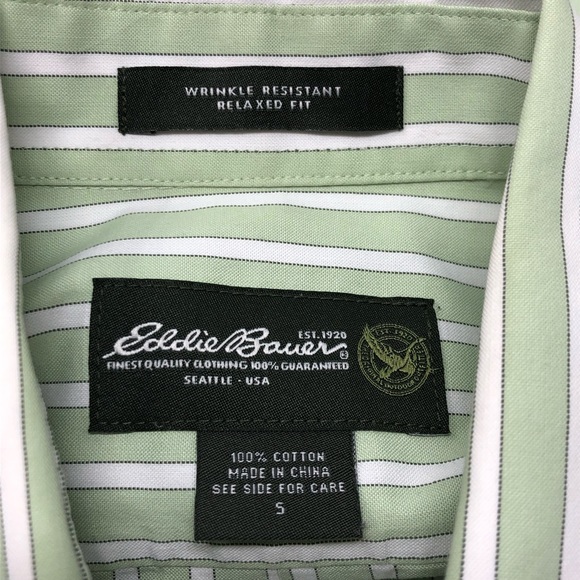 Eddie Bauer Wrinkle-Free Relaxed Dress Shirt (A) - Picture 5 of 6